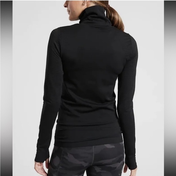 Athleta Flurry Blizzard Rib Turtleneck running performance base layer stretchy S - Picture 2 of 13